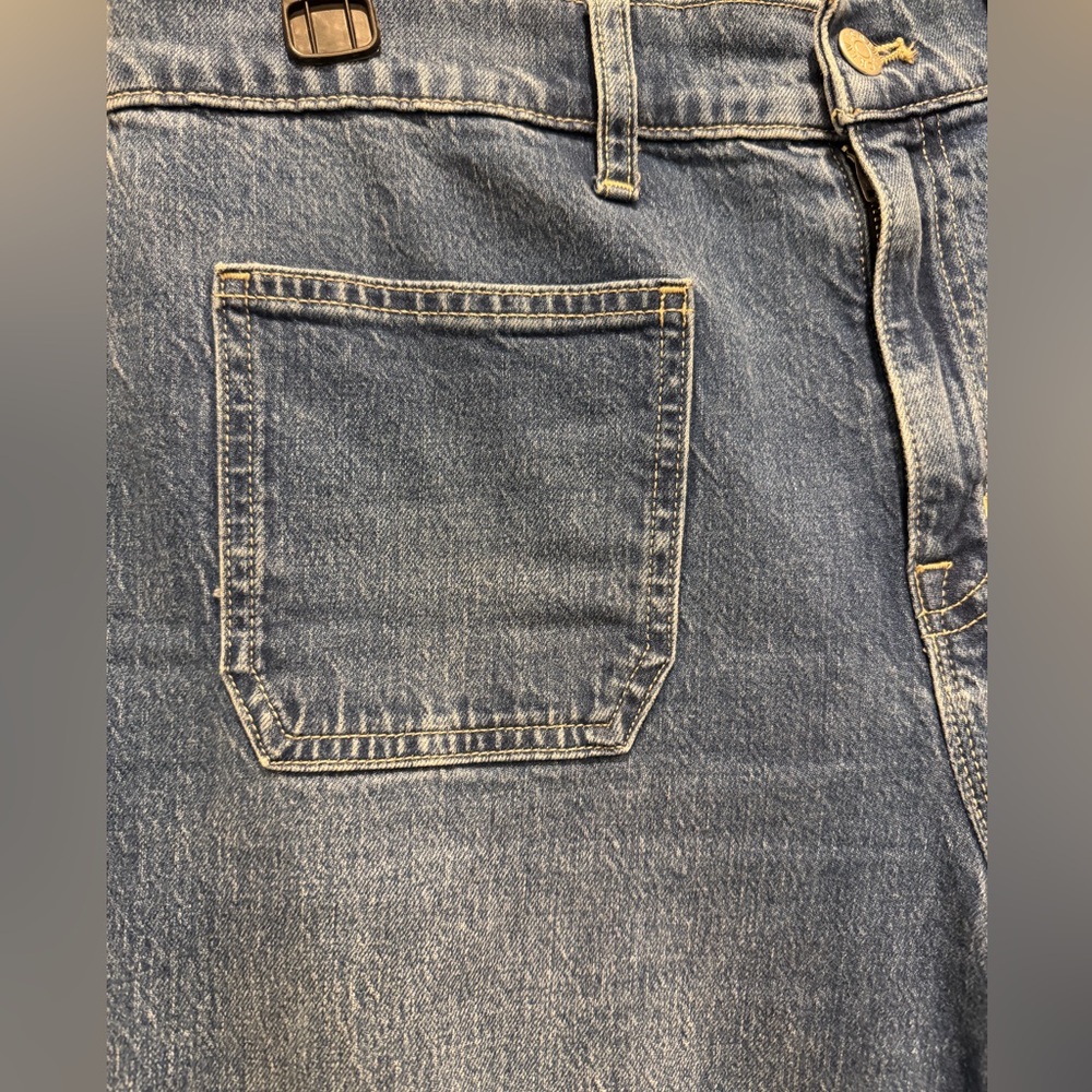 J. Crew Medium Blue Wide-Leg Denim Jeans - Picture 4 of 4
